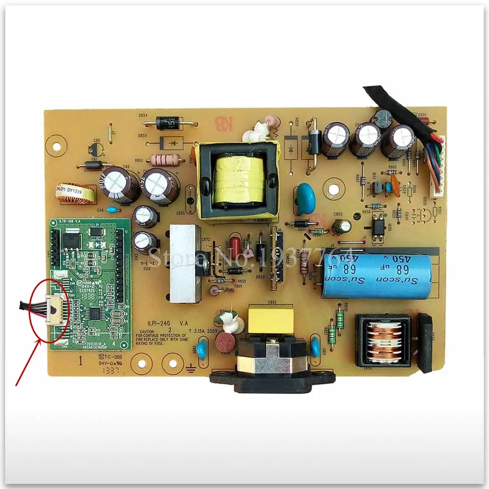 90% новый блок питания ILPI-240 491A014D1400R 6 pin доска Хорошая рабочая часть |