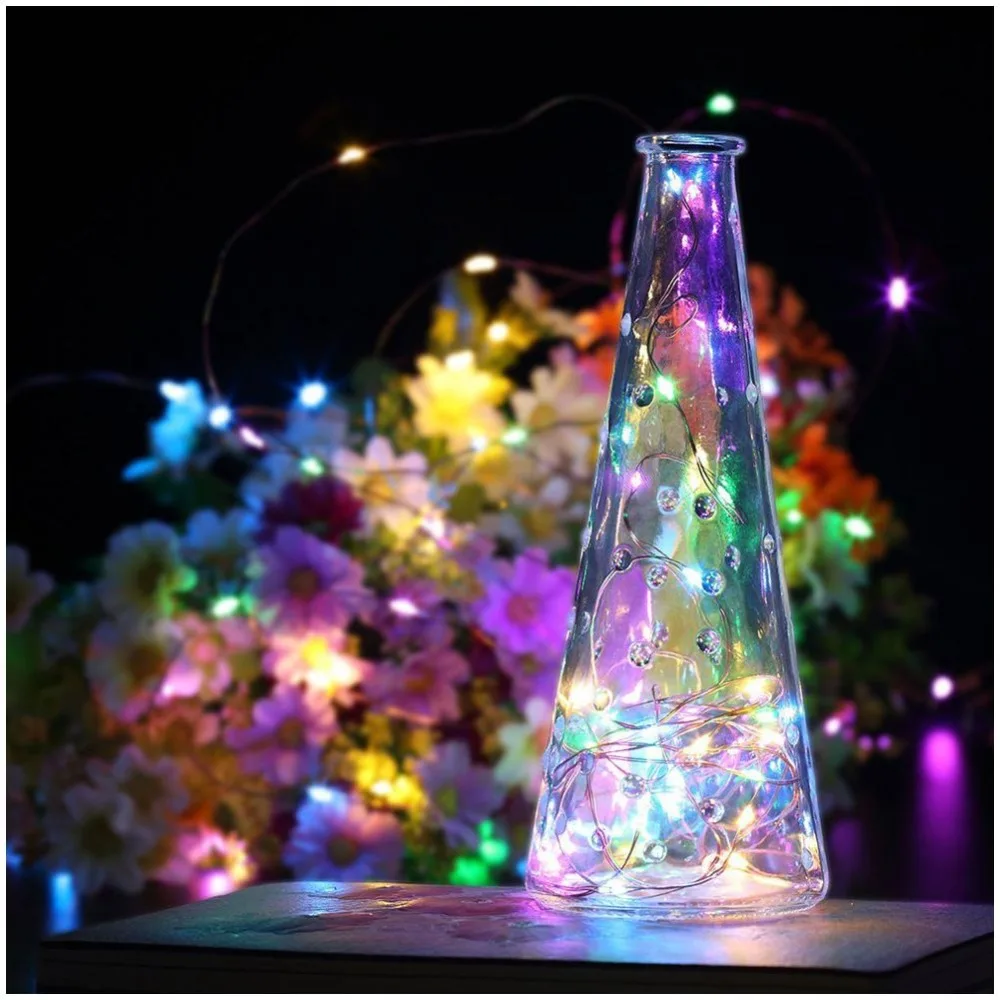 

4 Set 50LED Battery Operated String Lights Waterproof 8 Modes 16ft with Remote and Timer Firefly for Wedding Party Festivals