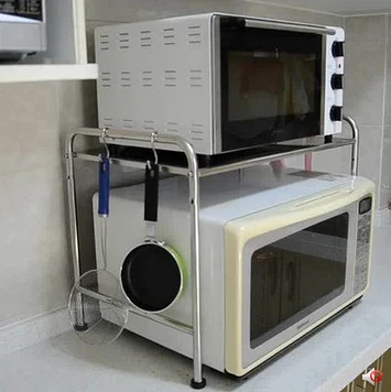 Кухонная полка из нержавеющей стали, микроволновая печь, микроволновая печь