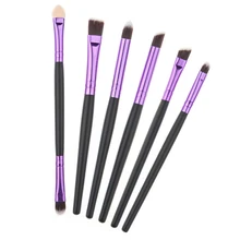 6pcs Pro Makeup Brushes Makeup Cosmetic Brushes Set Cosmetics Eyeliner Eyeshadow Eye Shadow Foundation Blending Brushes