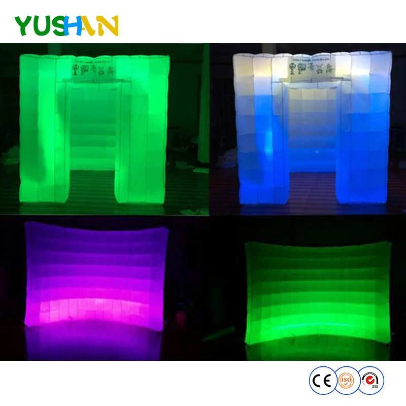 Led Strip Inflatable Photo Booth And Inflatable Wall Combination Led Strip Inflatable Photo Booth And Inflatable Wall Combination