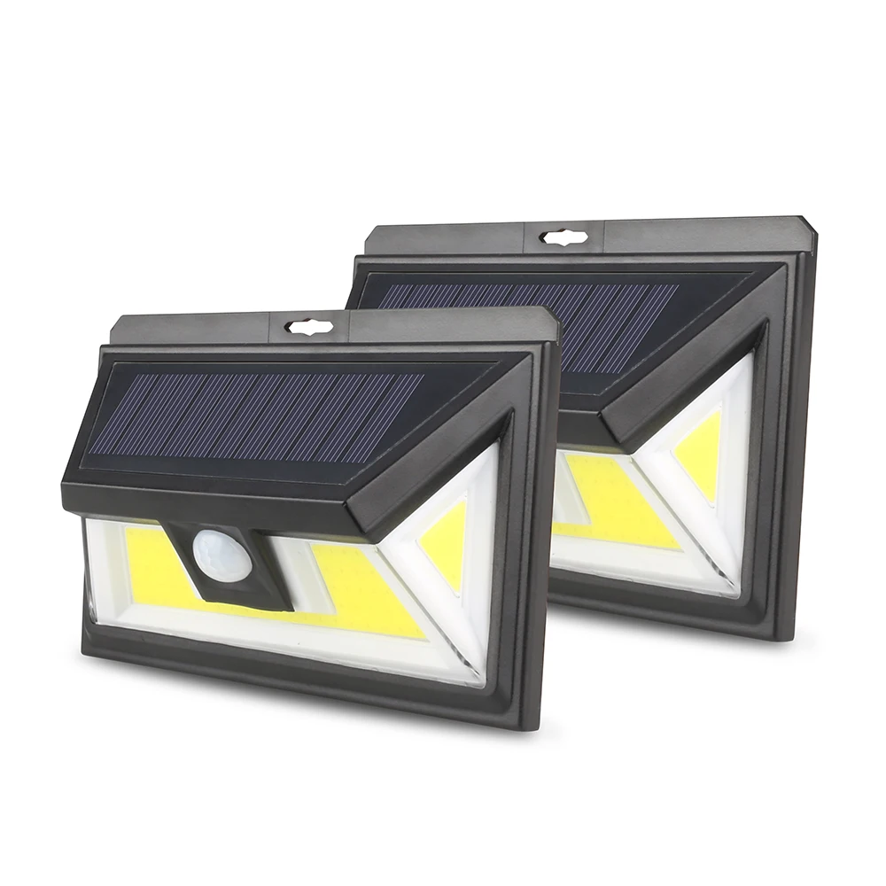 

ZINUO 80 LED COB Solar Lamp PIR Motion Sensor Solar Light 350LM Solar Wall Lamp IP65 Waterproof Outdoor Wall Light