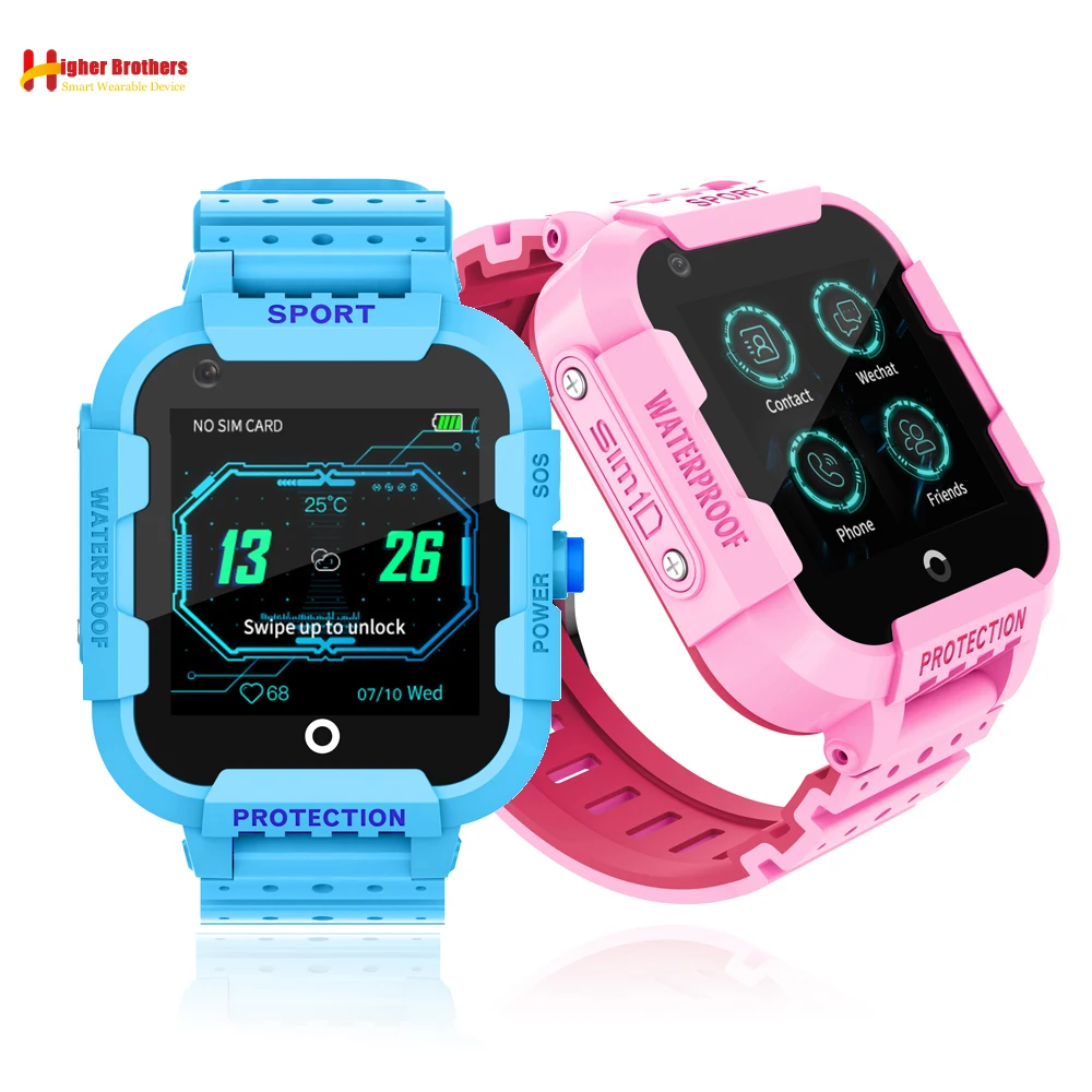 

IPX7 Waterproof Smart 4G Remote Camera GPS WI-FI Child Student Smartwatch SOS Video Call Monitor Tracker Location Phone Watch