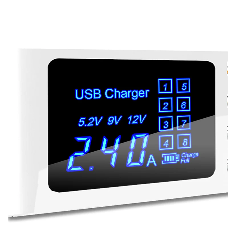 Thbelieve Multi USB Charger Mobile Phone Wireless Charging Station 8 USB HUB Wall Charge EU Plug Desktop Charge US UK Adapter (9)