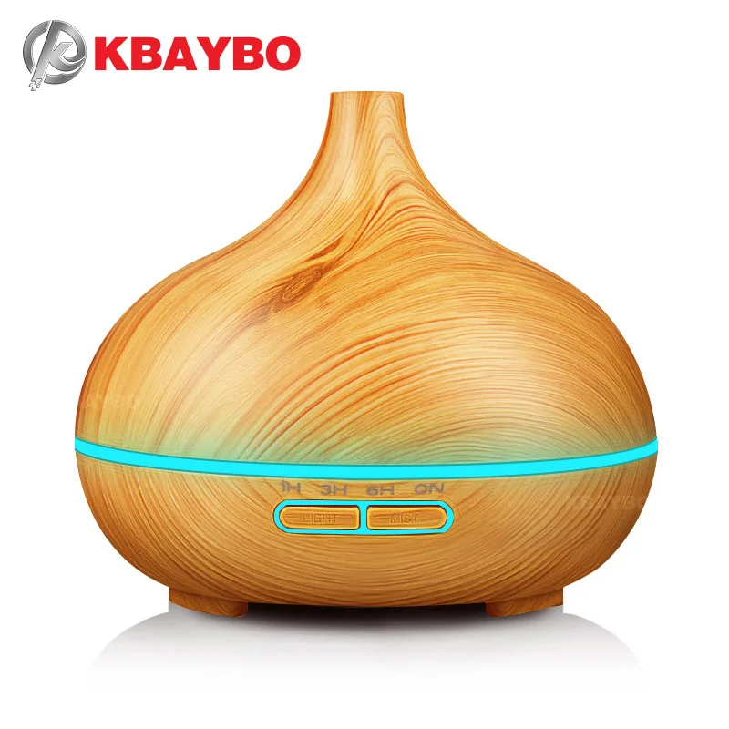 

KBAYBO Ultrasonic Air Humidifier Aroma Essential Oil Diffuser With 7 Color LED Lights Electric Aromatherapy Humidifier for home