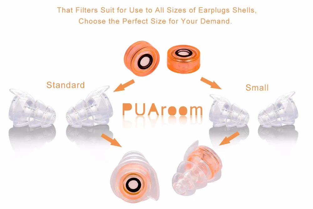 PUAroom Liquid earplugs noise cancelling ear plugs orange