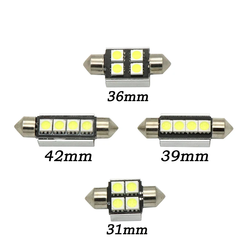 31 мм 36 39 41 C5W C10W CANBUS без ошибок авто ламповая гирлянда 8 SMD 5050 светодиодный интерьер