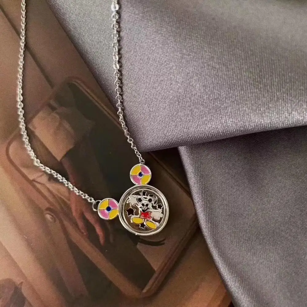 

Disney princess lady cartoon necklace Mickey mouse doll Accessories women minnie chain pendant jewelry gift lovely pendant