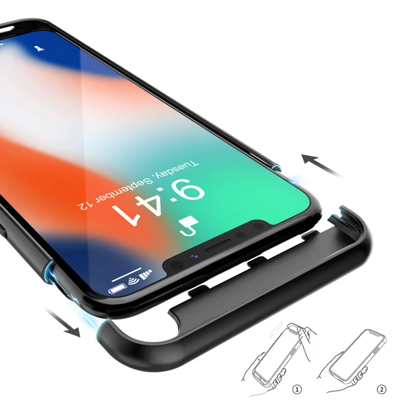 NTSPACE 4000 мАч зарядное устройство чехол для iPhone X power Case Портативный Банк питания зарядный чехол для iPhone XS корпус аккумулятора аудио