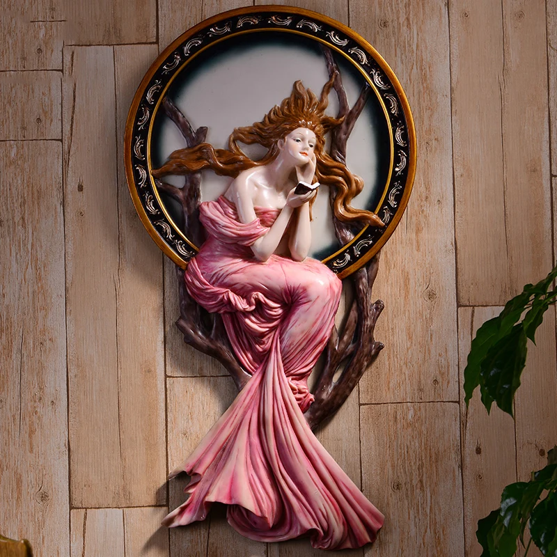 

Red Dress Woman Is Reading A Book Statue Home Decoration Accessorie Sculpture Wall Hang Decor Christmas Statue Living Room Mural