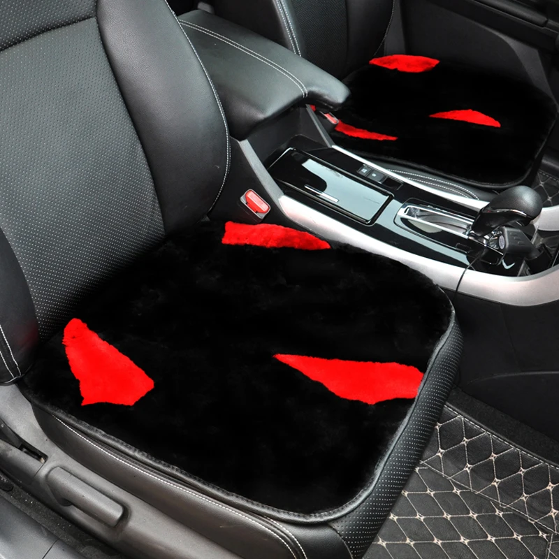 Pure wool car seat protector mat universal size auto seats cushion