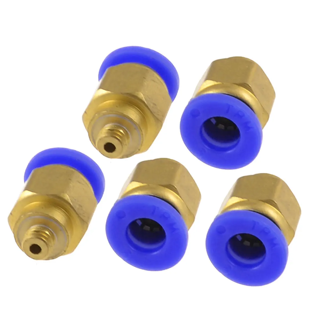 

5PCS 5mm Male Thread to 6mm Tube Push in Connect Straight Quick Fittings