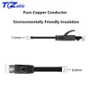 Câble réseau Cat6 RJ45 paire torsadée 8P8C, câbles plats pour ordinateur portable, routeur HUB PC de bureau Ethernet Internet Lan, adaptateur de réseau ► Photo 2/6