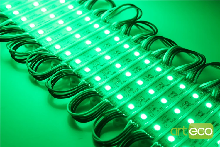 100 шт./лот DC12V 5050 3 светодиода светодиодный модуль RGB IP65 водонепроницаемый|led module
