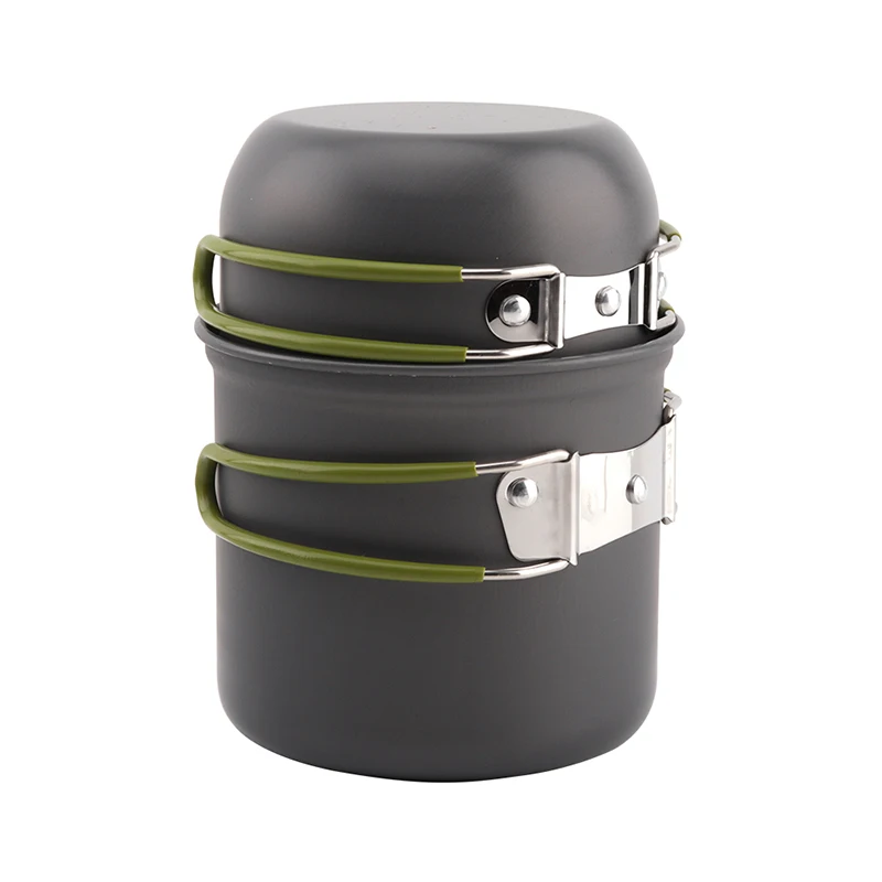 BORUiT ultraligero utensilios Camping utensilios al aire libre juego de vajilla de senderismo Picnic mochila Camping vajilla olla Pan 1-2persons