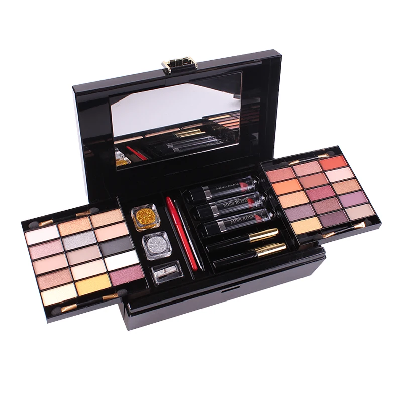 Glitter em pó Caixa de Maquiagem Kit de Maquiagem Kit de Cosméticos de Maquiagem Face Make Cor Fosca Sombra Destaque Corar Gloss Conjunto up Kit 39 13 Cheap Sombra de olho