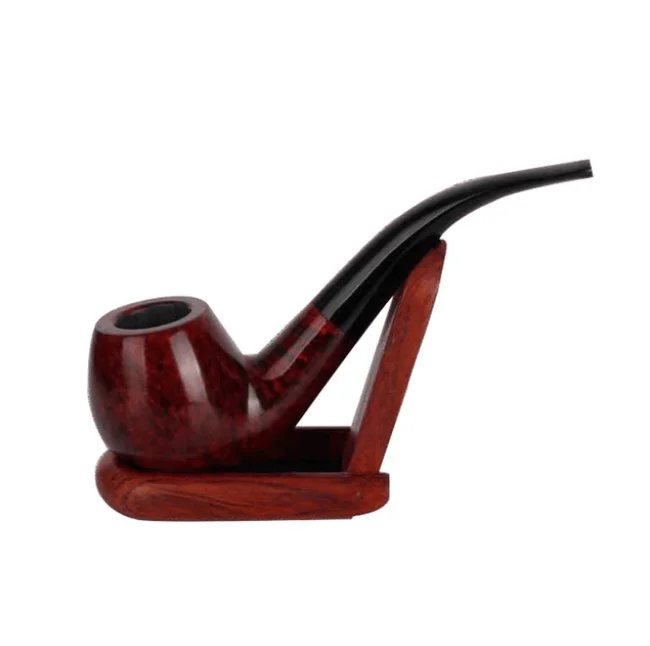 

New Eco-friendly Portable Briar Tobacco Pipe Durable Cleanable Delicate Smoking Tobacco Pipe Filter Cigarette Holder LFB432