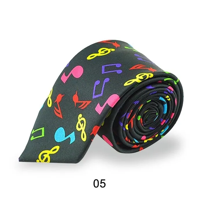 Горячее поступление модные 29 дизайнов 5 см галстуки для музыкальных нот галстук музыкальный нот музыка счет звук спектр Галстуки