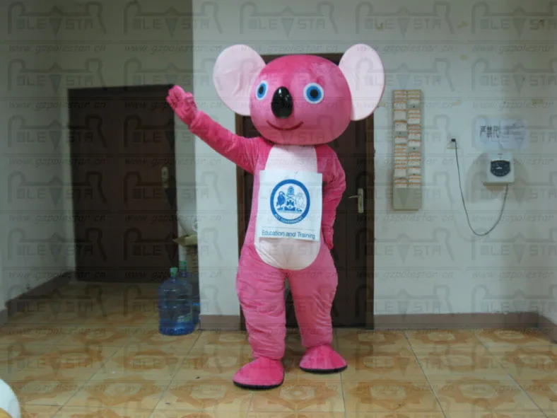 popular pink koala mascot costumes big ear cute koala costumesin