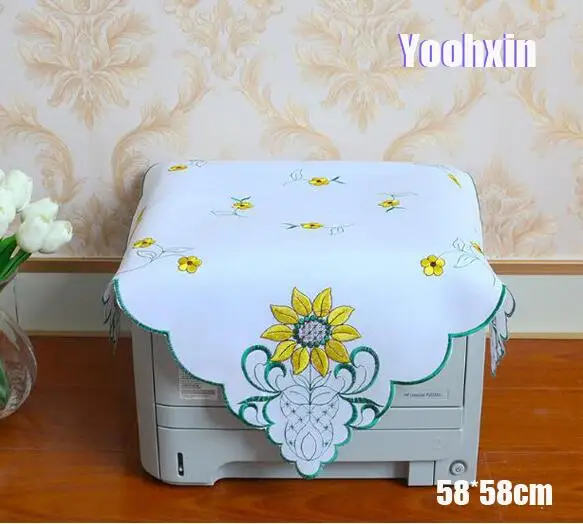 

Luxury White lace embroidery Tablecloth square tea baby Table Cloth Cover mantel Nappe kitchen party home dining Wedding Decor
