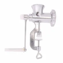 Aluminiumlegierung Fleischwolf Fleischwolf Tabelle Handkurbel Tool Plastikhandfleischwölfe für Pasta Werkzeug Cutter Slicer Rindfleisch