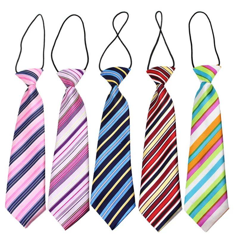 Children Elastic Ties Print Kids Ties Kids Pattern Neckties For Boys