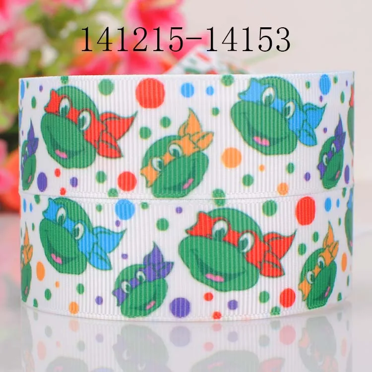 10yards-different sizes-lively Japanese cartoon ribbon printed Grosgrain ribbon DIY - Color: 141215-14153