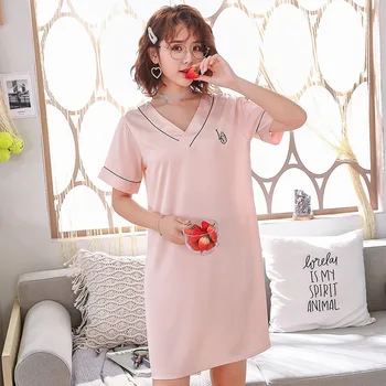 

Pink Lounge Nightgown Home Dressing Nightdress Novelty Women Satin Sleepwear Robe Intimate Lingerie Mini Bathrobe Night Wear