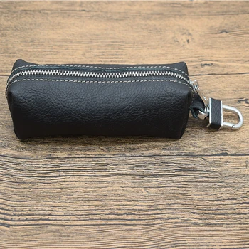 

Hot sale car keys holder genuine leather coin purse for men Key Wallets Women designer keys case with keyschain