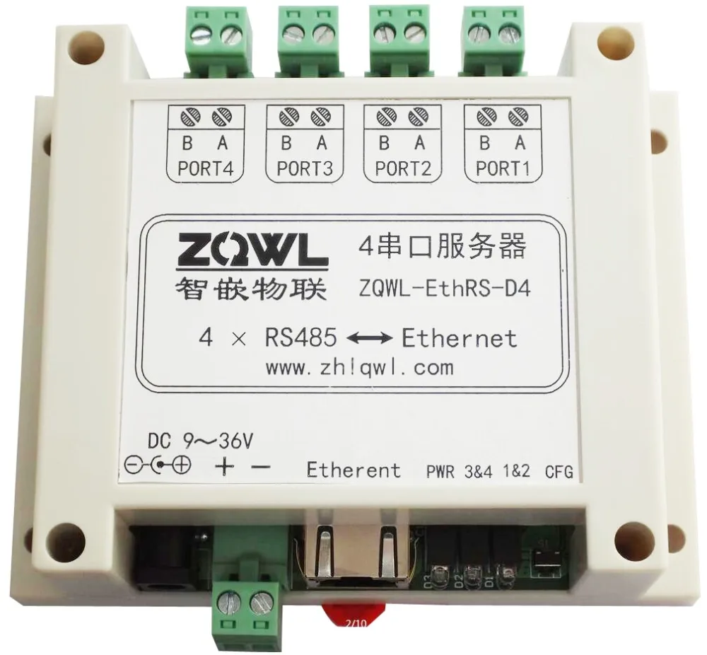 4-способ RS485 серии оральный сервер/промышленных/Modbus TCP к RTU/Руководство Установка