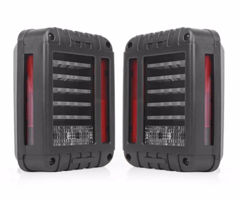 07-15 Jeep Wrangler LED Tail Lights Rear Brake Reverse Lamps 480LM JK