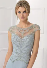 Rand flügelärmeln lange rosa organza bestickt tüll brautkleid mutter abendkleid in 2017 QW11