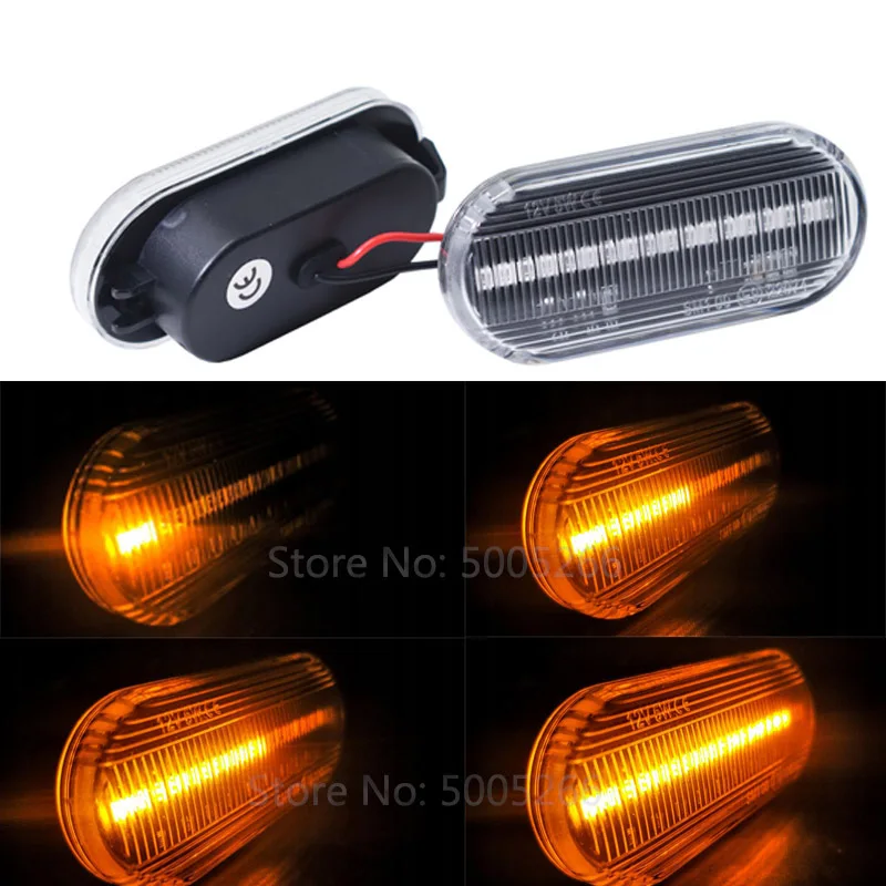 Side Markder Light Dynamic LED Turn Signal Lamp for Ford C-Max Fiesta Focus MK2 Fusion Galaxy VW Bora Golf3 4 Lupo Vent | Автомобили и