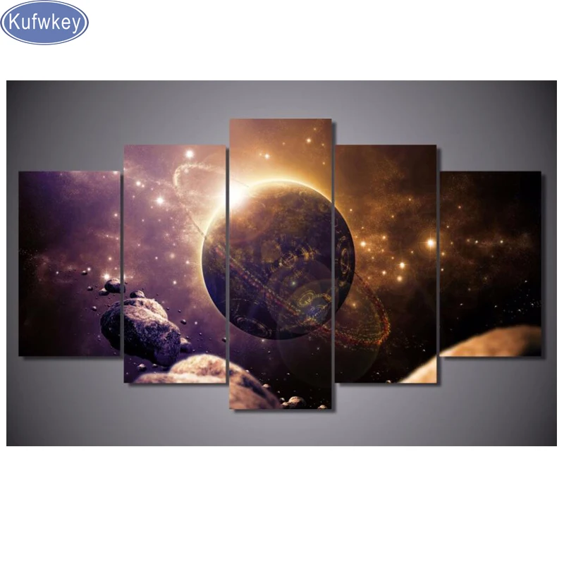 Набор для алмазной вышивки Планета Вселенной набор из 5 квадратных и круглых