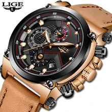 Relogio Masculino LIGE Mens Watches Top Brand Luxury Quartz Watch Casual Leathes Chronograp Men Military Waterproof Sport Clock Relogio Masculino LIGE Mens Watches Top Brand Luxury Quartz Watch Casual Leathes Chronograp Men Military Waterproof Sport Clock