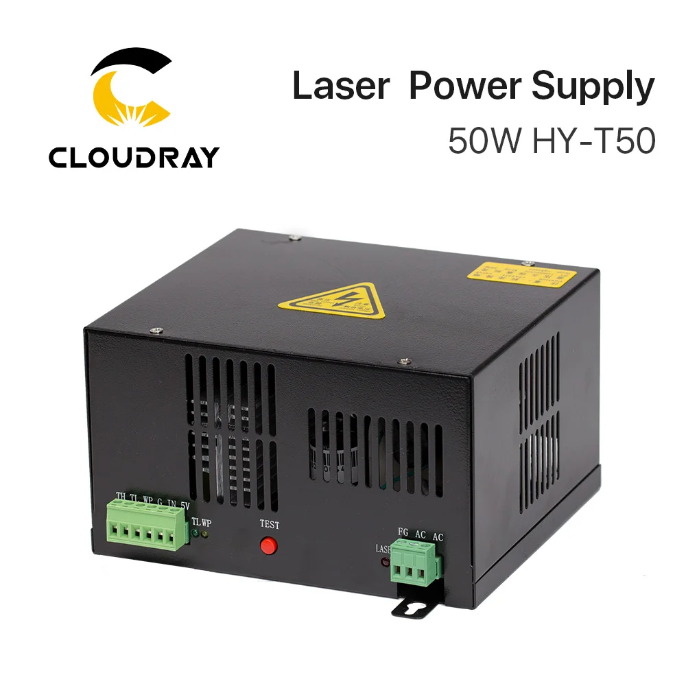 Cloudray 50 Вт CO2 лазерный блок питания для лазерной гравировки режущей машины HY T50 T / W