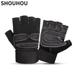 SHOUHOU Лето Новое поступление спортивные перчатки мужская мода 2018 мужские полупальчиковые Перчатки для фитнеса велосипедные нескользящие