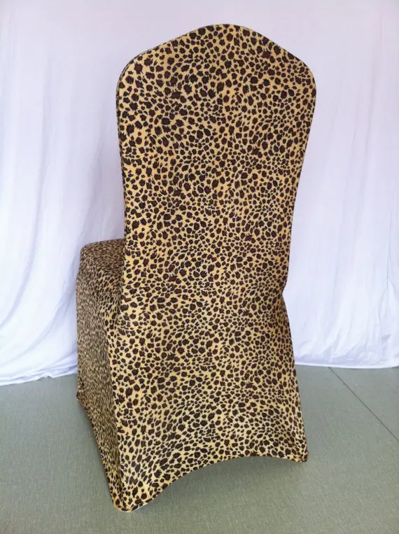 Free shipping printed 100pcs lycra Chair Cover Polyester Banquet