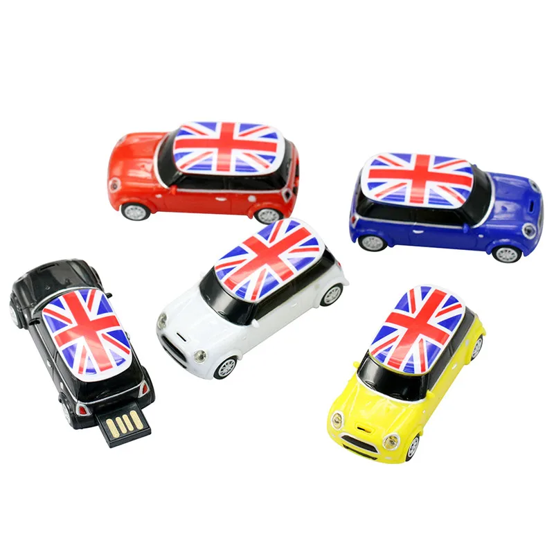 Креативный Жук U диск 4G 8G 16G USB Flash 32G USB Mini Cooper Мини авто USB флеш-накопитель автомобильный внешний накопитель памяти