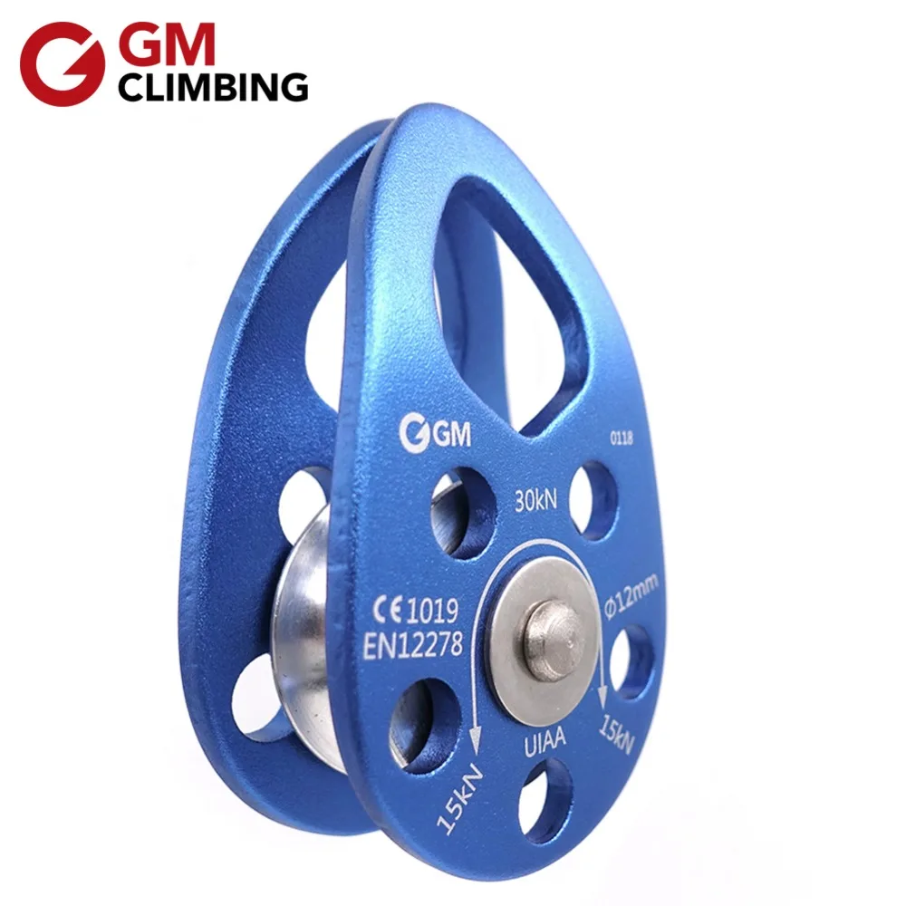 Najtaniej Koło wspinaczkowe GM CE UIAA 30kN huśtawka policzek mikro krążek linowy sprzęt ratowniczy na zewnątrz Arborist wspinaczka skałkowa