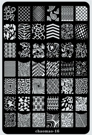 

9.5x14.5cm Nail Art Stamper Plate Lace Gel Polish Tips DIY Stamping Drawing 3D Image Transfer Guide Stencil Print Form Template
