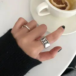 Silvology 925 Sterling Silver Glossy Chain Rings Vintage Simple Texture Japan Korea Leisure Rings for Women 2019 Elegant Jewelry Silvology 925 Sterling Silver Glossy Chain Rings Vintage Simple Texture Japan Korea Leisure Rings for Women 2019 Elegant Jewelry