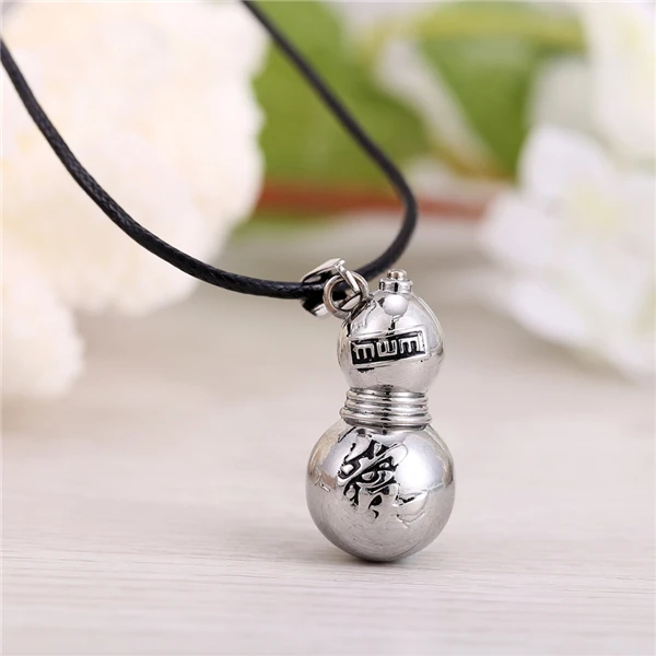 

H&F 2016 new fashion hot anime Naruto Gaara Gourd antique silver plated pendant Necklace nice gift cospalt accessories