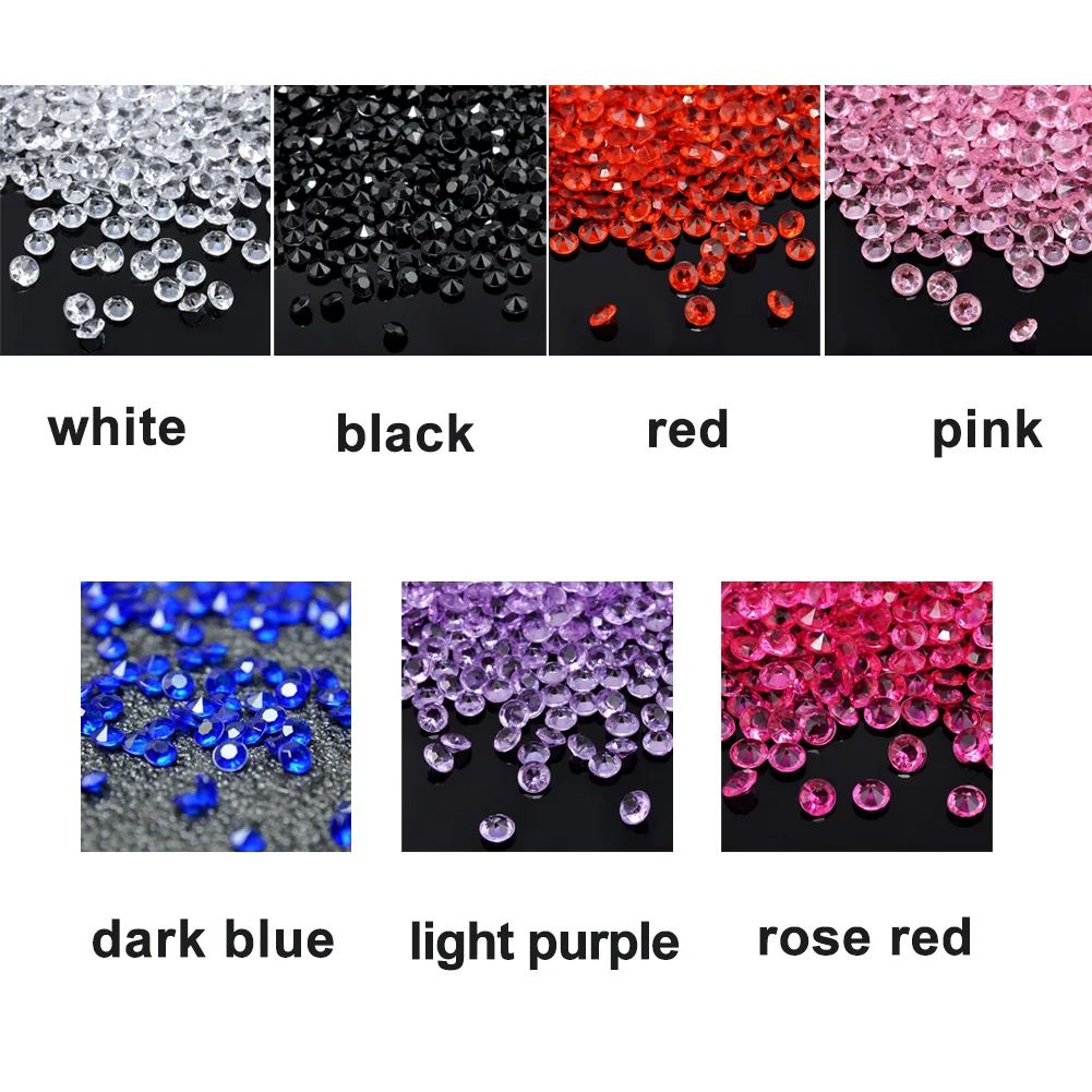 1000 Pcs Crystal Bling Transparent Confetti Crafts Wedding Party Decoration Table Diamond Decor Party Festive Supplies New Hot 1000 Pcs Crystal Bling Transparent Confetti Crafts Wedding Party Decoration Table Diamond Decor Party Festive Supplies New Hot