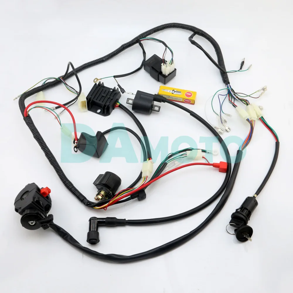 Полный Жгут проводов ткацкий станок катушка зажигания CDI D8EA для 150cc 200cc 250cc 300cc Zongshen