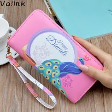 2018 New Fashion Women Wallet Clutch Bag Famous Brand Lady Wallet Long Zipper Printing Wallet Female Phone Bag Carteras Mujer