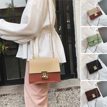 

Women Waterproof Mini Leather Shoulder Bag with Adjustable Metal Chain New