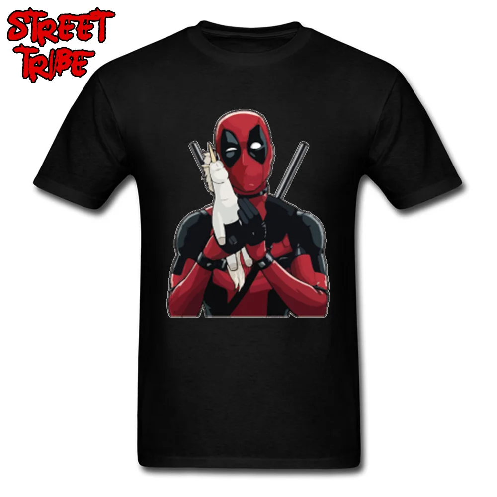 

Deadpool And His Horse T-shirt Funny Men Tshirt Marvel Newest Design Adult T Shirts For Sale Cheap 100% Cotton Tops & Tees Funny