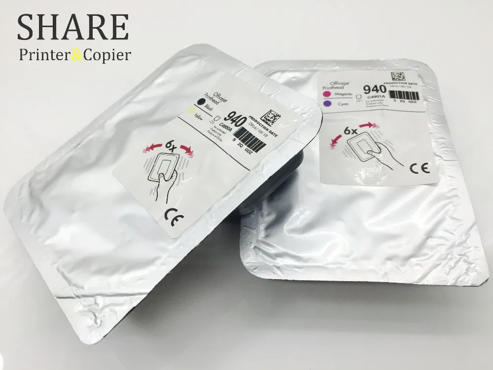 1SET X Work Excellently Print Head For HP940 C4900A C4901A Free Shipping For Hp 940 Printhead