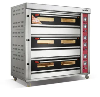 

3 Layer 9 Pans Gas Baking Oven With Steaming Function